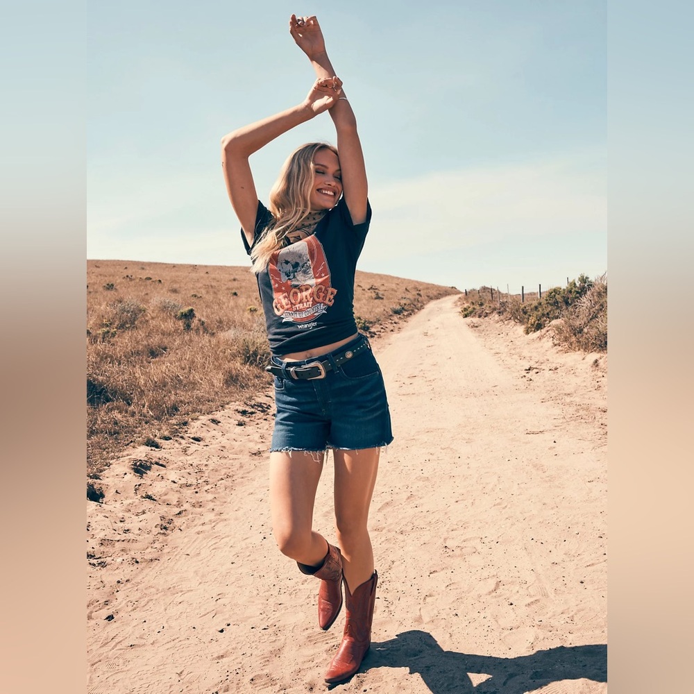 WOMENS RETRO BAILEY HIGH RISE CUT OFF SHORTS